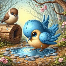 Схема вышивки «птицы»