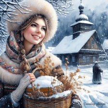 Схема вышивки «Русская красота»