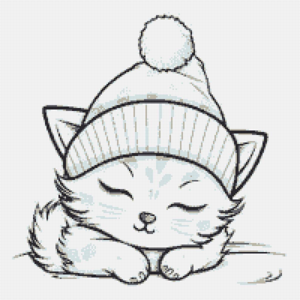 киса спит - предпросмотр