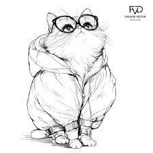 Схема вышивки «киса»