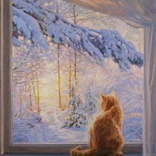 Схема вышивки «у окна»