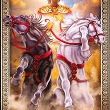 Схема вышивки «карта таро "Колесница"»