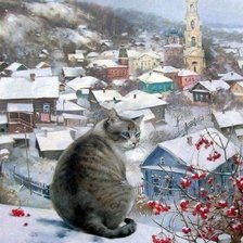 Схема вышивки «Над городом»