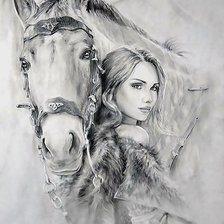 Схема вышивки «лошадь»