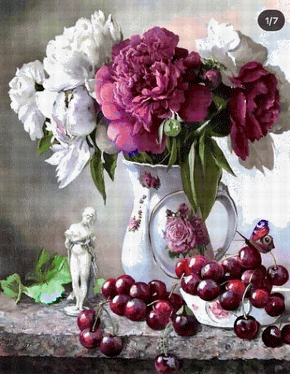 Темные пионы - предпросмотр