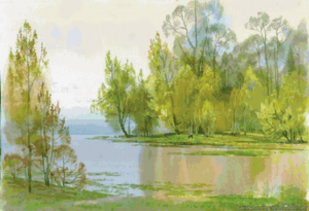 Вячеслав чернаков - лето природа река лес пейзаж - предпросмотр