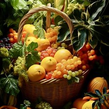 Схема вышивки «Фруктовая корзина»