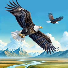 Схема вышивки «Свободный полет»