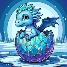 Схема вышивки «Дракоша»