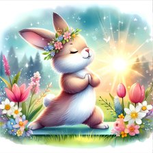 Схема вышивки «Зайка»