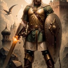 Схема вышивки «Богатырь. Русский витязь.»