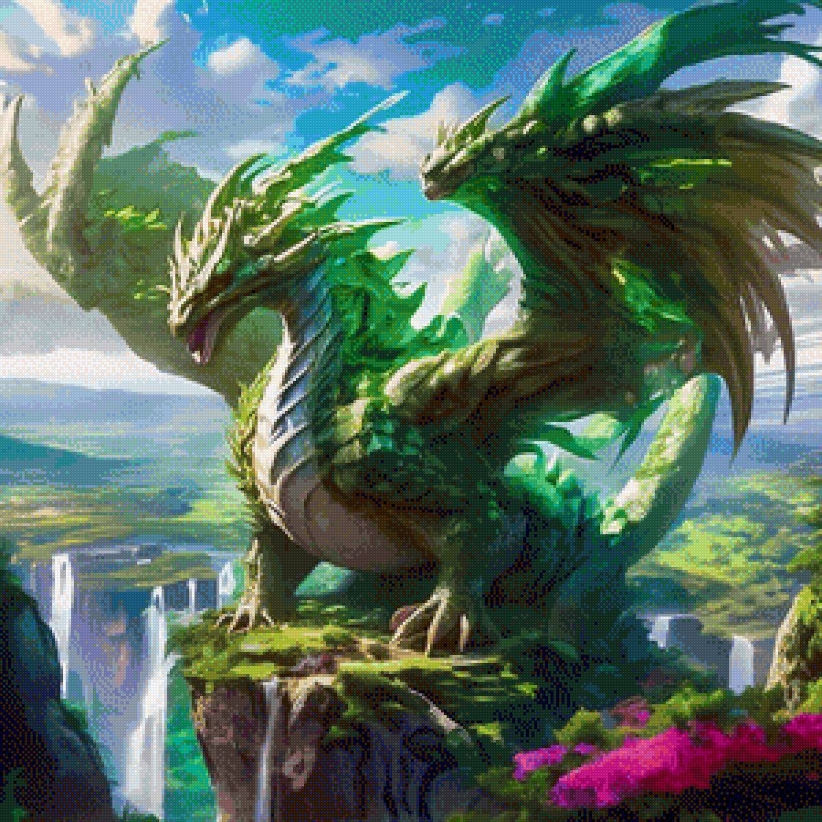 Зелёный дракон - предпросмотр