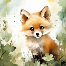 Схема вышивки «Лисенок»