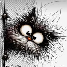 Схема вышивки «котик»