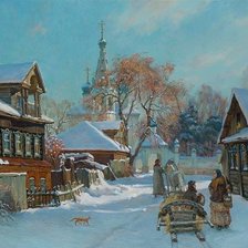 Схема вышивки «зима»