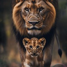 Схема вышивки «отец и сын»