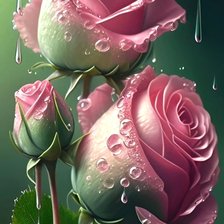 Схема вышивки «розы»