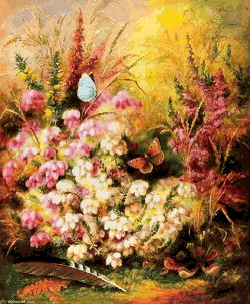 Альберт Дюрер лукас - природа сад цветы бабочка - предпросмотр