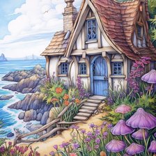 Схема вышивки «пейзаж»