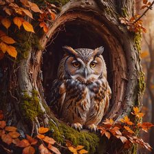 Схема вышивки «Сова»