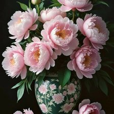 Схема вышивки «Пионы»