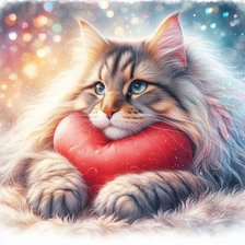 Схема вышивки «Кот»