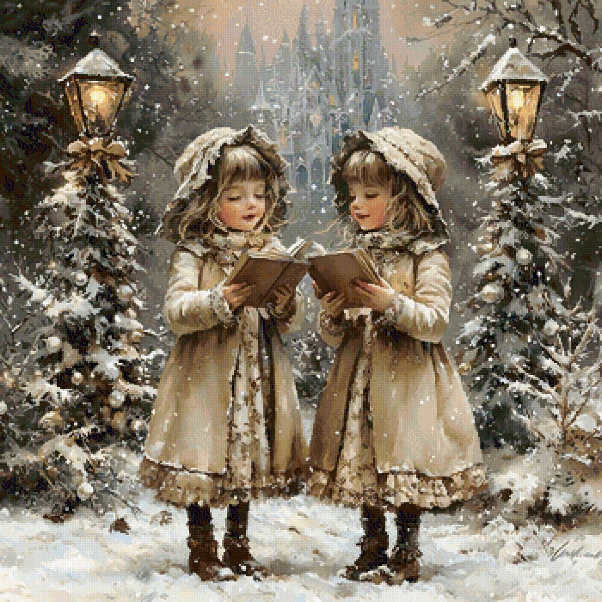 Victorian Christmas Carollers - предпросмотр