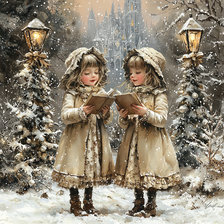 Victorian Christmas Carollers