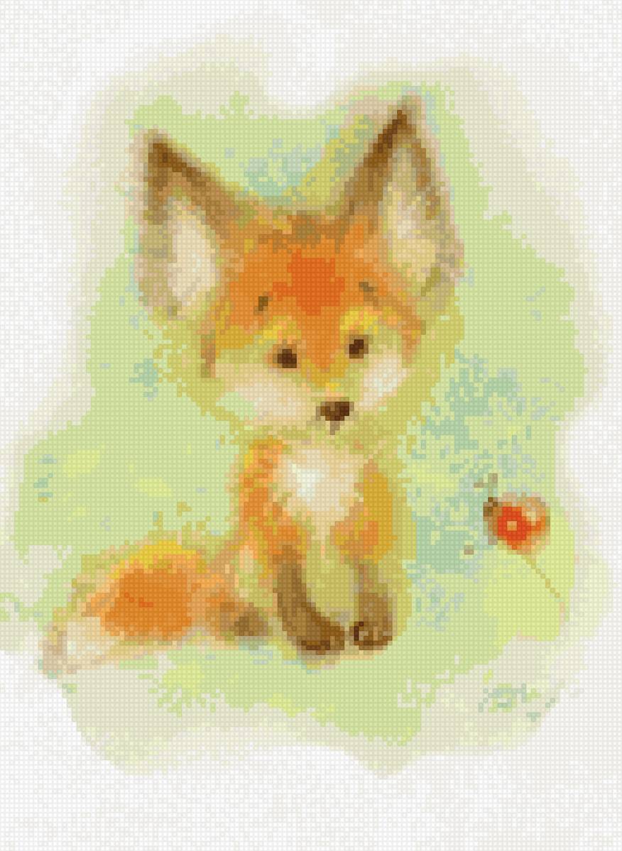 Екатерина бабок - природа лето лиса божья коровка - предпросмотр