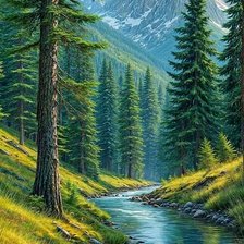 Схема вышивки «живопись»