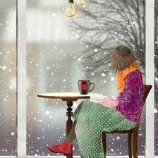 Схема вышивки «у окна»