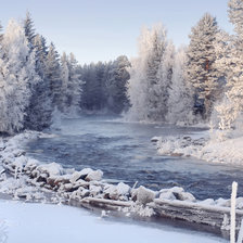 Схема вышивки «зима»