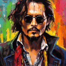 Схема вышивки «Джонни Депп»