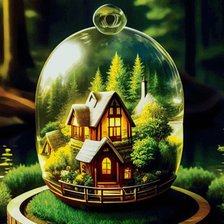 Схема вышивки «Дом»