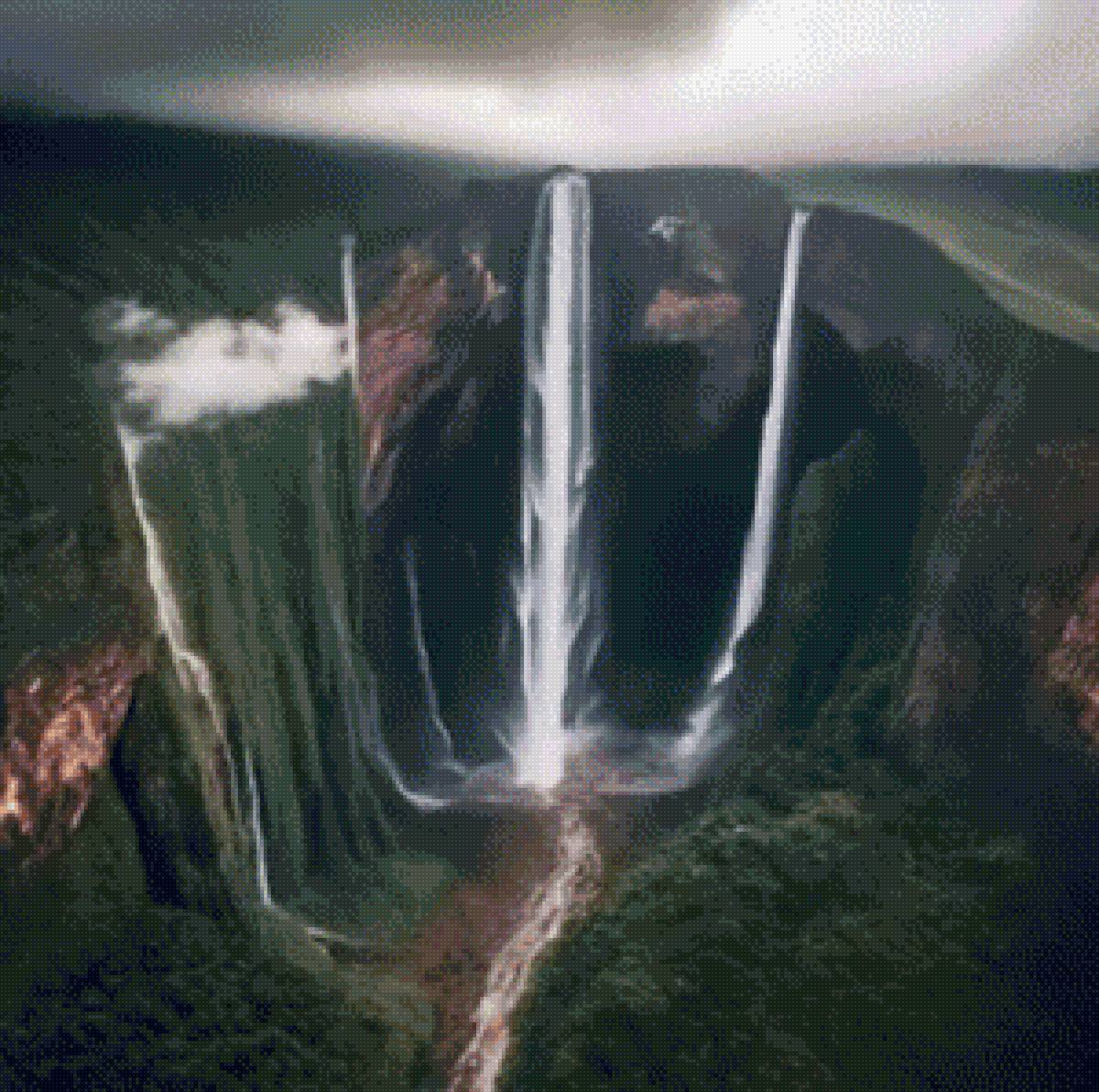 Водопад - водопад горы - предпросмотр