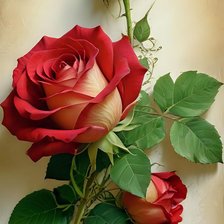 Схема вышивки «Роза»