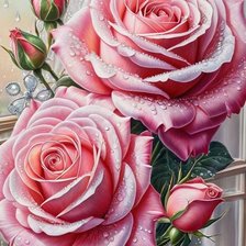 Схема вышивки «розы»