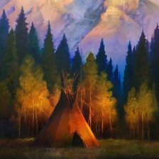 Схема вышивки «Вигвам»