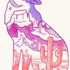 Схема вышивки «Волк»