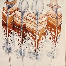 Схема вышивки «Индейцы»