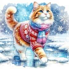 Схема вышивки «По тонкому льду»