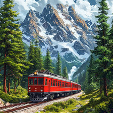 Схема вышивки «Где то в швейцарии»