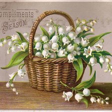 Схема вышивки «ландыши»