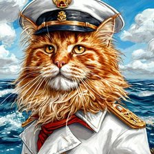 Схема вышивки «Настоящий капитан»