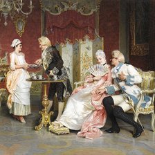 Схема вышивки «галантный век»