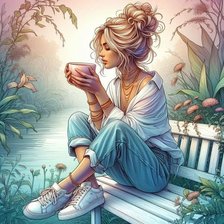 Схема вышивки «женский образ»