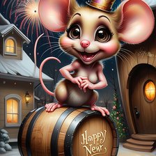 Схема вышивки «Весёлая ночка»