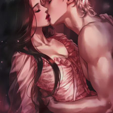 Схема вышивки «Поцелуй»