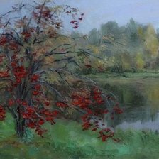 Схема вышивки «рябина»