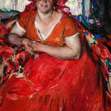 Схема вышивки «молодая крестьянка»